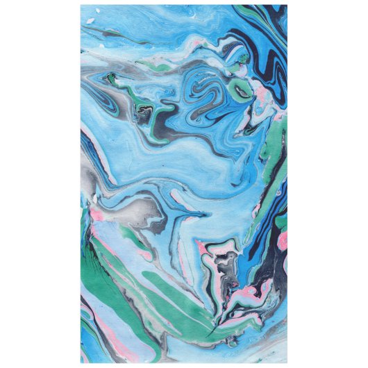 Moderner, farbenfroher Marmorstein Tischdecke (Vorderseite)