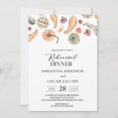 Moderner, farbenfroher Pumpkin Herbst Einladung (Vorderseite)