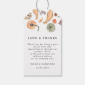 Moderner, farbenfroher Pumpkin Herbst Geschenkanhänger (Vorderseite)