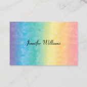 Moderner farbenfroher Regenbogen Elegantes Busines Visitenkarte (Vorderseite)