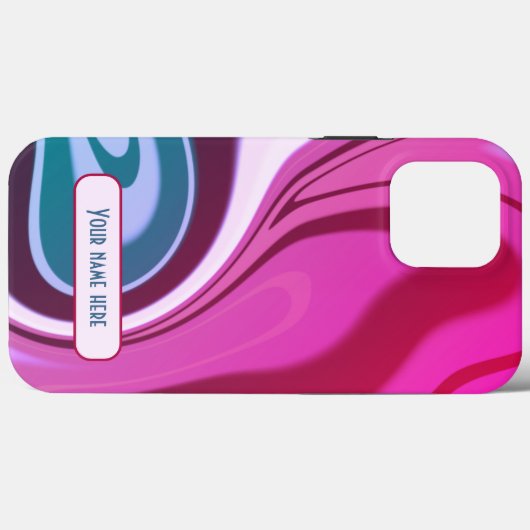 Moderner farbenfroher Streifen Abstrakt lebendiger Case-Mate iPhone Hülle (Rückseite (Horizontal))