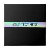 Moderner Farbenfroher und bearbeitbarer Text Fliese (Vorderseite)