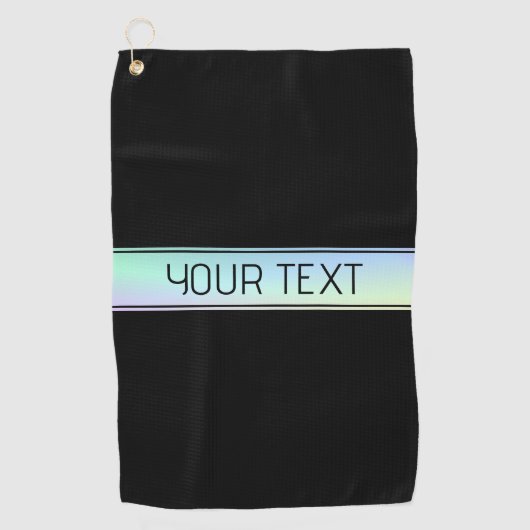 Moderner Farbenfroher und bearbeitbarer Text Golfhandtuch (Vorderseite)