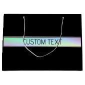 Moderner Farbenfroher und bearbeitbarer Text Große Geschenktüte (Vorderseite)