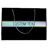 Moderner Farbenfroher und bearbeitbarer Text Große Geschenktüte (Rückseite)