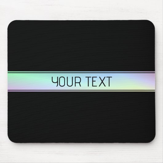 Moderner Farbenfroher und bearbeitbarer Text Mousepad (Vorne)