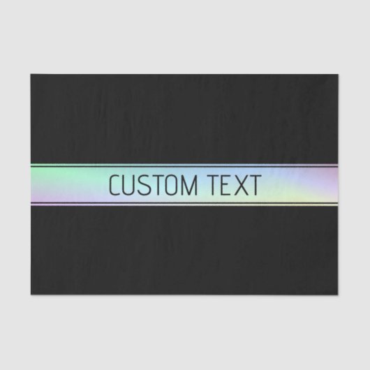 Moderner Farbenfroher und bearbeitbarer Text Seidenpapier (Vorderseite)