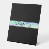 Moderner Farbenfroher und bearbeitbarer Text Sockelschild (Vorderseite)