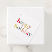 Moderner, farbenfroher Urlaub Geschenkanhänger (Beispiel)