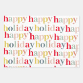 Moderner, farbenfroher Urlaub Geschenkpapier Set (Vorderseite 2)