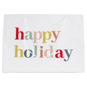 Moderner, farbenfroher Urlaub Große Geschenktüte (Vorderseite)