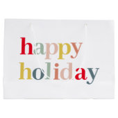 Moderner, farbenfroher Urlaub Große Geschenktüte (Rückseite)