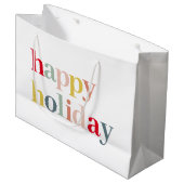 Moderner, farbenfroher Urlaub Große Geschenktüte (Vorderseite Schrägansicht)