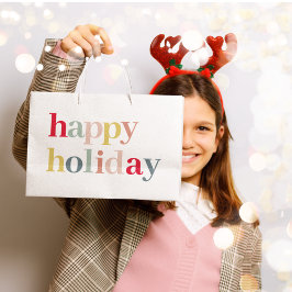 Moderner, farbenfroher Urlaub Große Geschenktüte