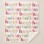 Moderner, farbenfroher Urlaub Sherpadecke (Vorderseite)