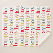 Moderner, farbenfroher Urlaub Sherpadecke (Vorderseite (Horizontal))