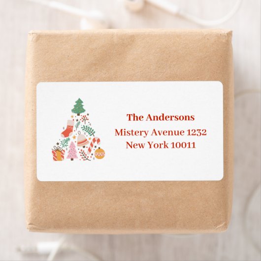 Moderner, farbenfroher Weihnachtsbaum (Insitu)