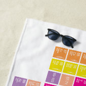 Moderner farbiger Full Periodic-Tisch Strandtuch (Beispiel)