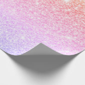 Moderner farbiger Glitzer Glitzern Personalisiert  Geschenkpapier (Ecke)