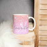 Moderner farbiger Glitzer Glitzern Personalisiert  Kaffeetasse<br><div class="desc">Moderner farbiger Glitzer Glitzern Personalisiert Name</div>