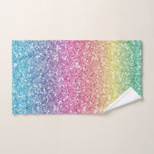 Moderner farbiger Glitzer Ombre Badhandtuch Set (Handtuch)