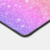 Moderner, farbiger Glitzer-Script-Name Schreibtischunterlage (Ecke)