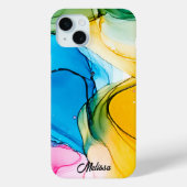 Moderner farbiger, marbelierter, benutzerdefinierb Case-Mate iPhone hülle (Rückseite)