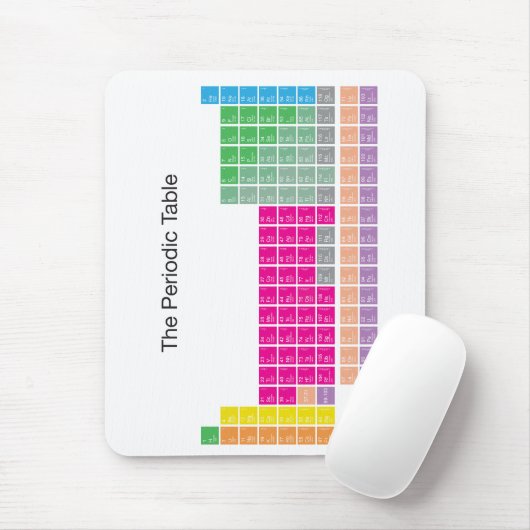 Moderner farbiger Periodic-Tisch Mousepad (Mit Mouse)