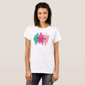 Moderner farbiger Pinselstrich T-Shirt (Vorne ganz)