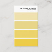 Moderner Farbstreifen | Innenarchitekt Visitenkarte (Vorderseite)