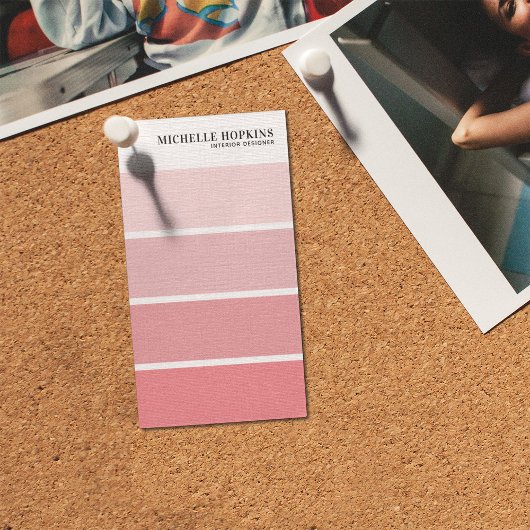Moderner Farbstreifen | Innenarchitekt Visitenkarte