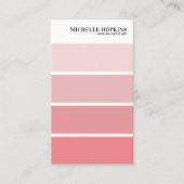 Moderner Farbstreifen | Innenarchitekt Visitenkarte (Vorderseite)