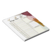 Moderner Farbtagsplaner Notizblock (angewinkelt)
