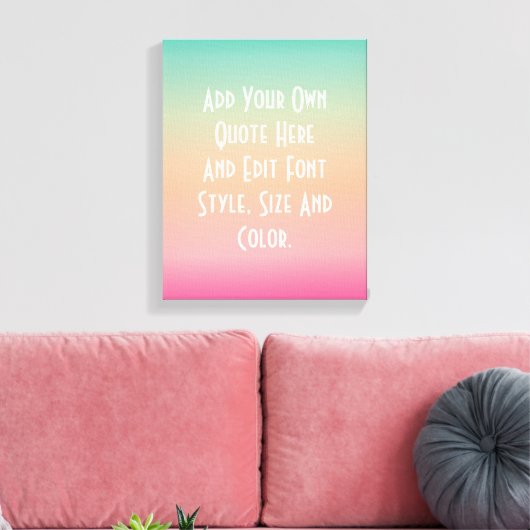 Moderner Farbverlauf Leinwanddruck (Insitu (Wohnzimmer))