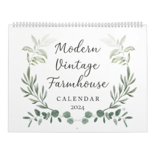 Moderner Farmhaus-Kalender 2024 Kalender
