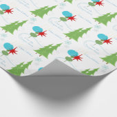 Moderner Feiertag personalisiert Geschenkpapier (Ecke)