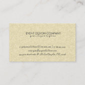 Moderner, feiner Black Stripes Gold Glitzer Visitenkarte (Rückseite)