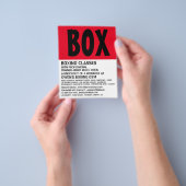 Moderner, feiner, Boxing Class Adverter Flyer (Gruppe)