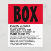 Moderner, feiner, Boxing Class Adverter Flyer (Vorne)