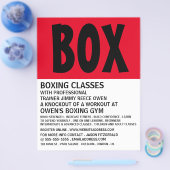 Moderner, feiner, Boxing Class Adverter Flyer (Einzeln)