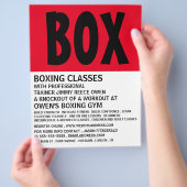 Moderner, feiner, Boxing Class Adverter Flyer (Hand)