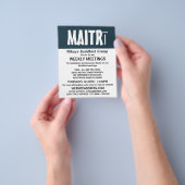 Moderner, feiner buddhistischer Flyer für Gruppenw (Gruppe)