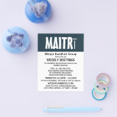 Moderner, feiner buddhistischer Flyer für Gruppenw (Einzeln)