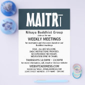 Moderner, feiner buddhistischer Flyer für Gruppenw (Einzeln)