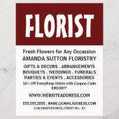 Moderner, feiner, florentinischer Flyer für Werbun (Vorne)