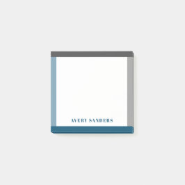 Moderner, feiner Name Einfache Grenze Post-it Klebezettel