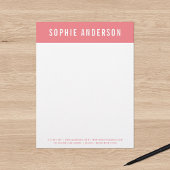 Moderner, feiner Name mit bearbeitbarer Headerfarb Briefbogen