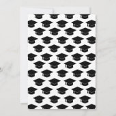 Moderner, feiner schwarzer Wavy Arch Double Abschl Einladung (Rückseite)