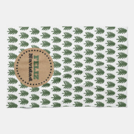 Moderner FELIZ NAVIDAD Weihnachtsbaum Geschirrtuch