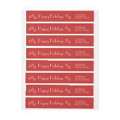 Moderner Ferienaufenthalt rund um das Label - rot (Bogen)